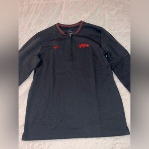 Arkansas Razorbacks 1/2 Zip Long Sleeve Shirt Nike